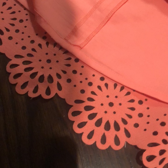 Loft - Lasercut a-line coral skirt. - Picture 3 of 4